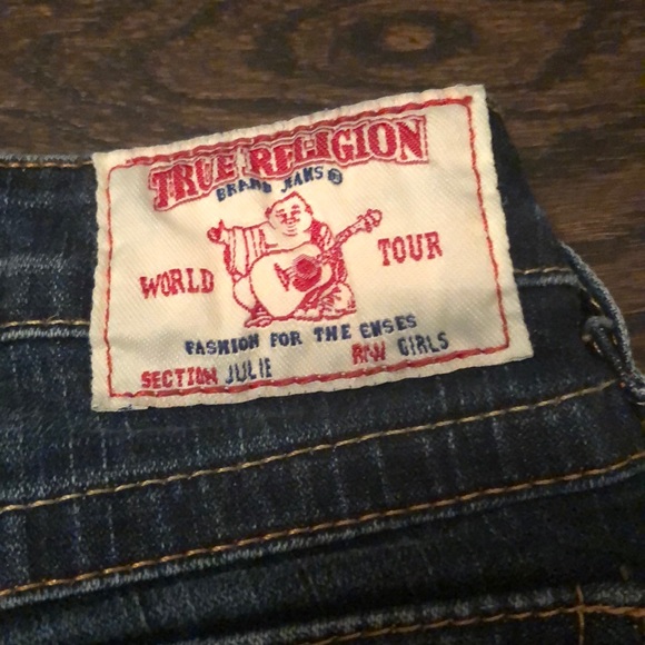 Low wasted dark wash true realign jeans - Picture 6 of 6